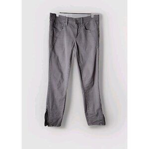 Gap 1969 Jeans 26 Always Skinny Zip Ankle Gray